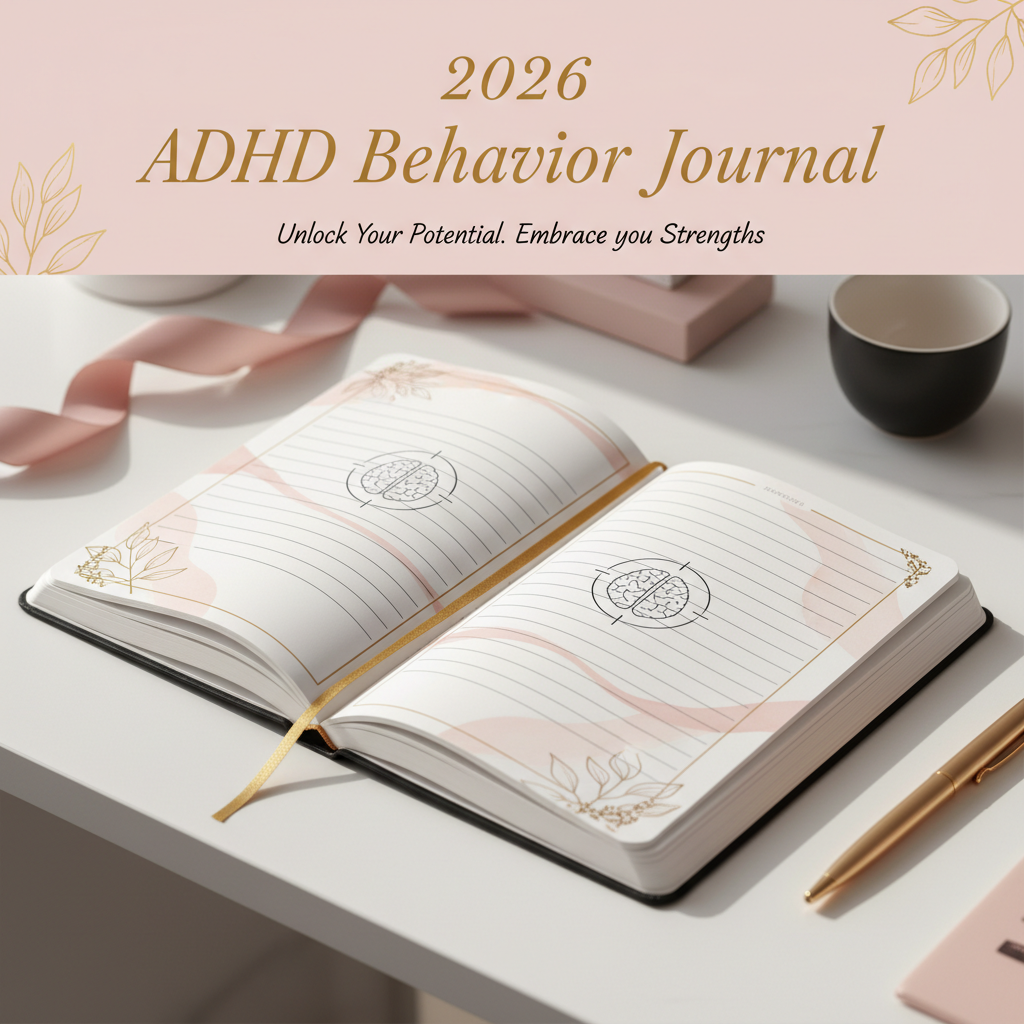 2026 ADHD Behavior Journal Cover